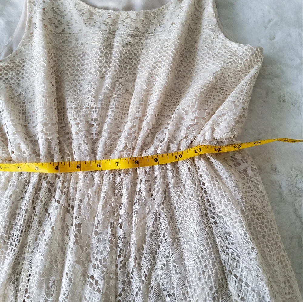 Solitaire by Ravi Khosla Crochet Hi/Lo Maxi Dress - Picture 10 of 16